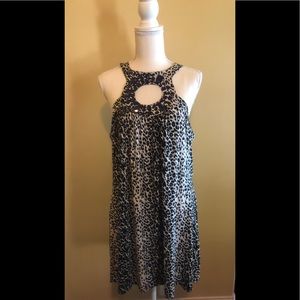 💙🖤💎CACHÉ Leopard 🐆 Print Sleeveless Dress